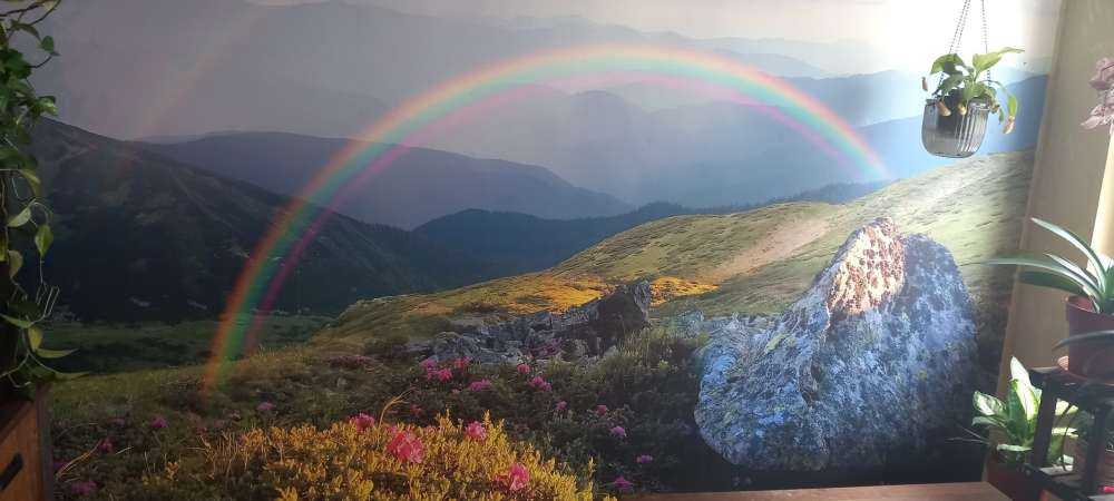 Landschap met bloemen