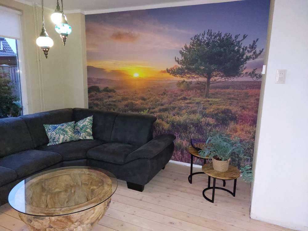 Zonsondergang op de heide