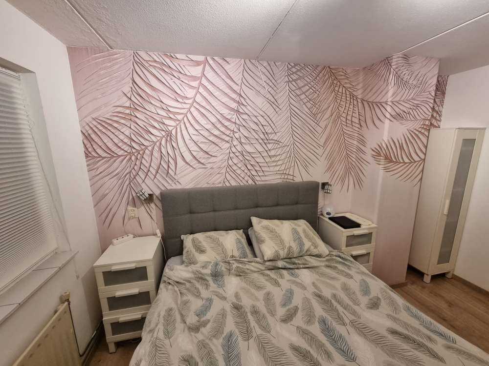 Beige gekleurde palmbladeren