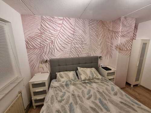 Beige gekleurde palmbladeren