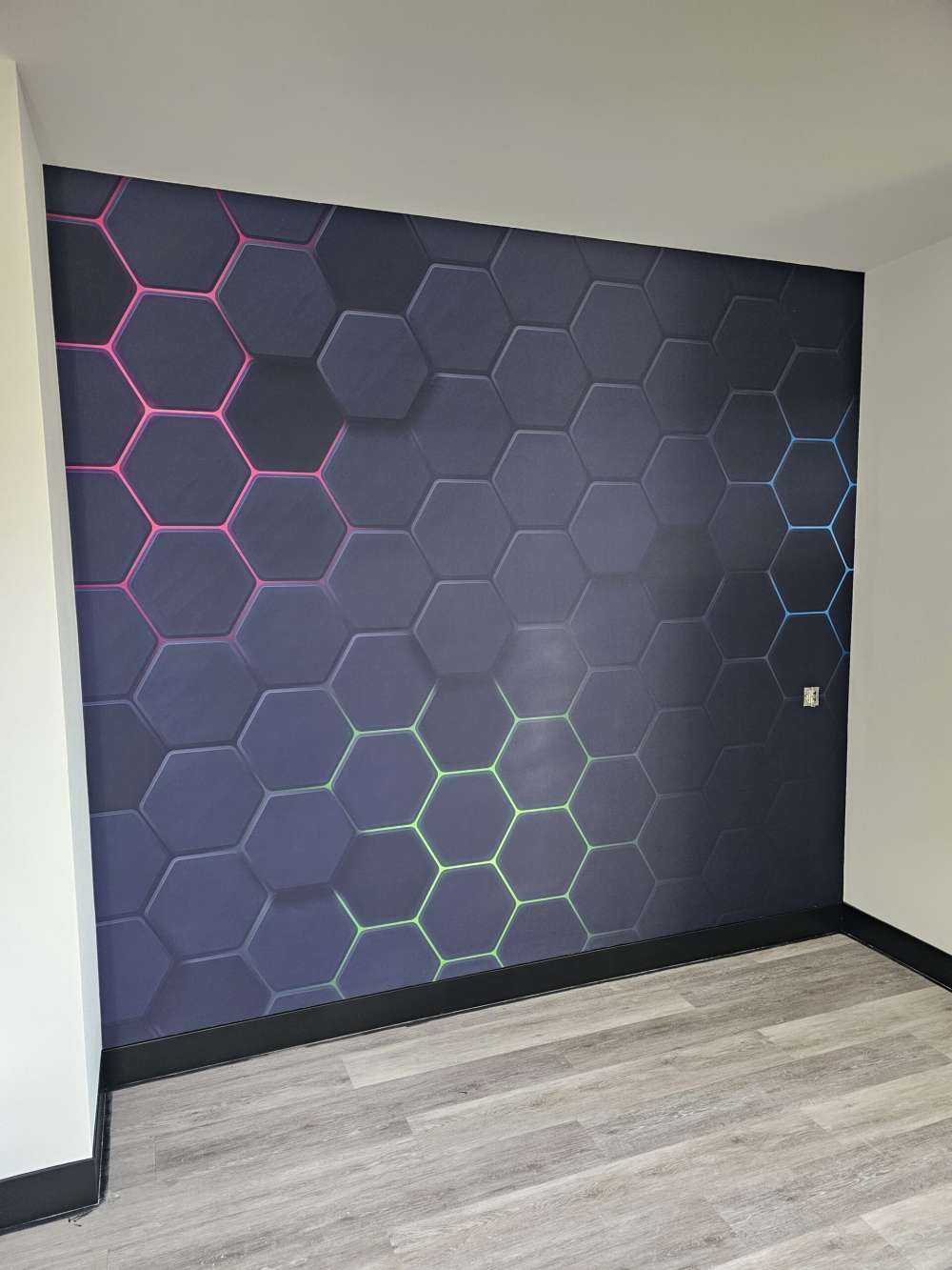 Lichtgevende hexagons
