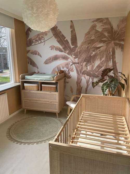 Kleine jungle dieren in taupe
