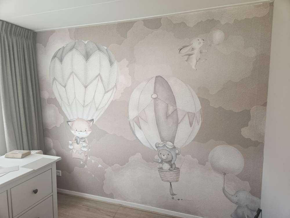 Vliegende dieren taupe