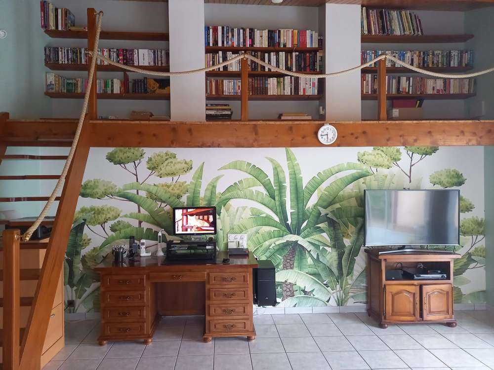 Geschilderde palmbomen