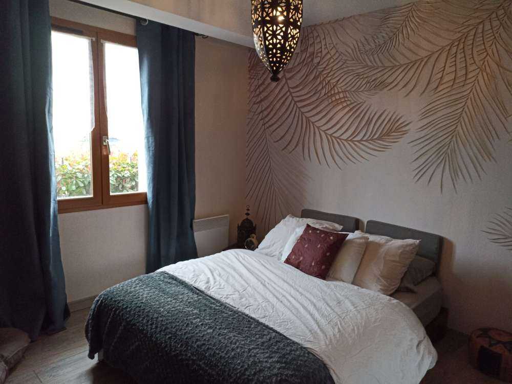 Beige gekleurde palmbladeren