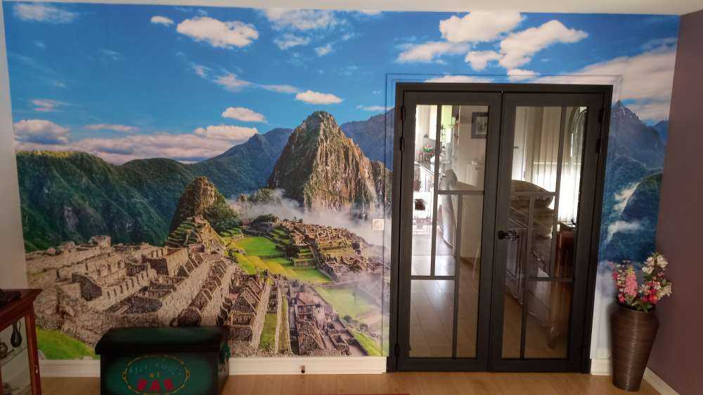 Machu Picchu in de mist