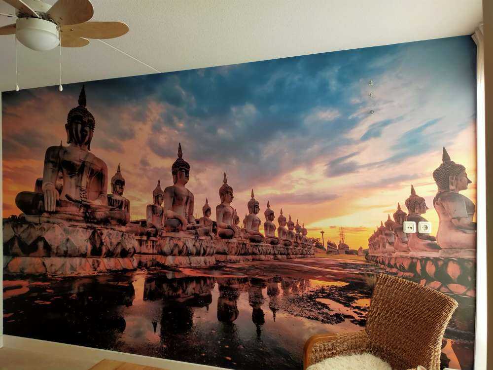 Buddha beelden op water