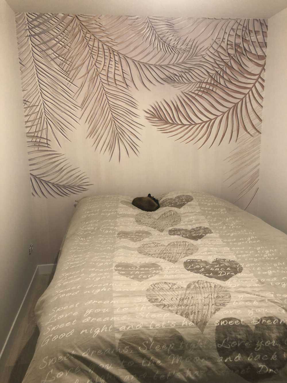 Beige gekleurde palmbladeren