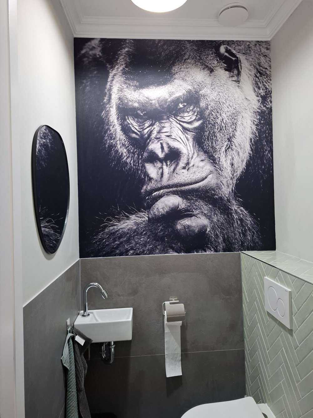 Close-up foto van een gorilla