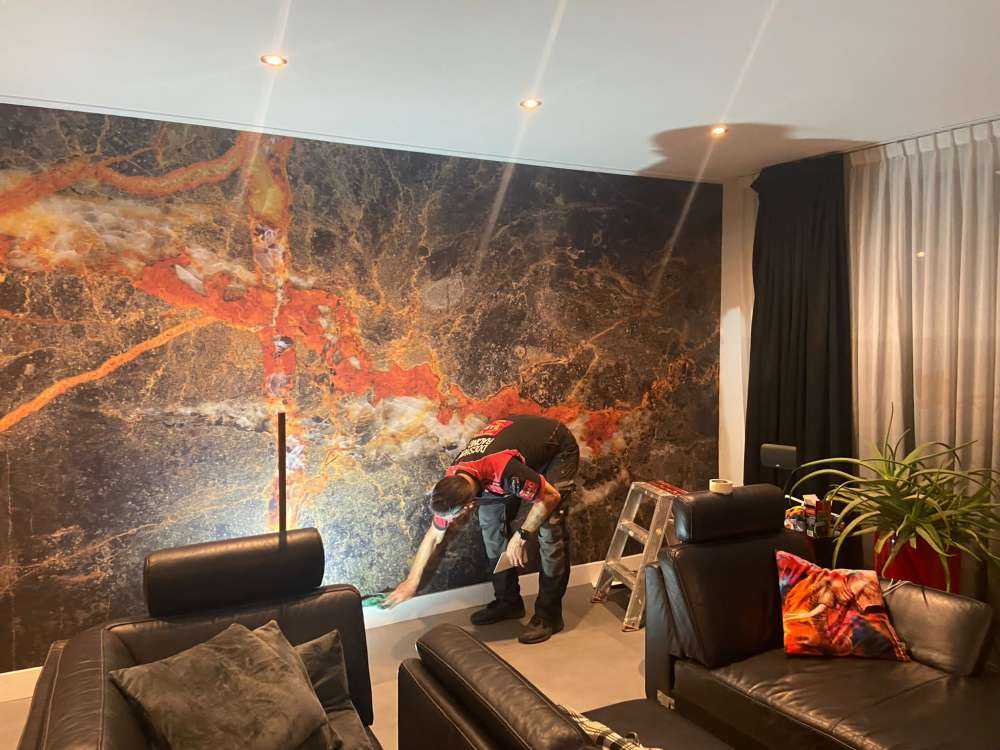 Marmer met koperkleur