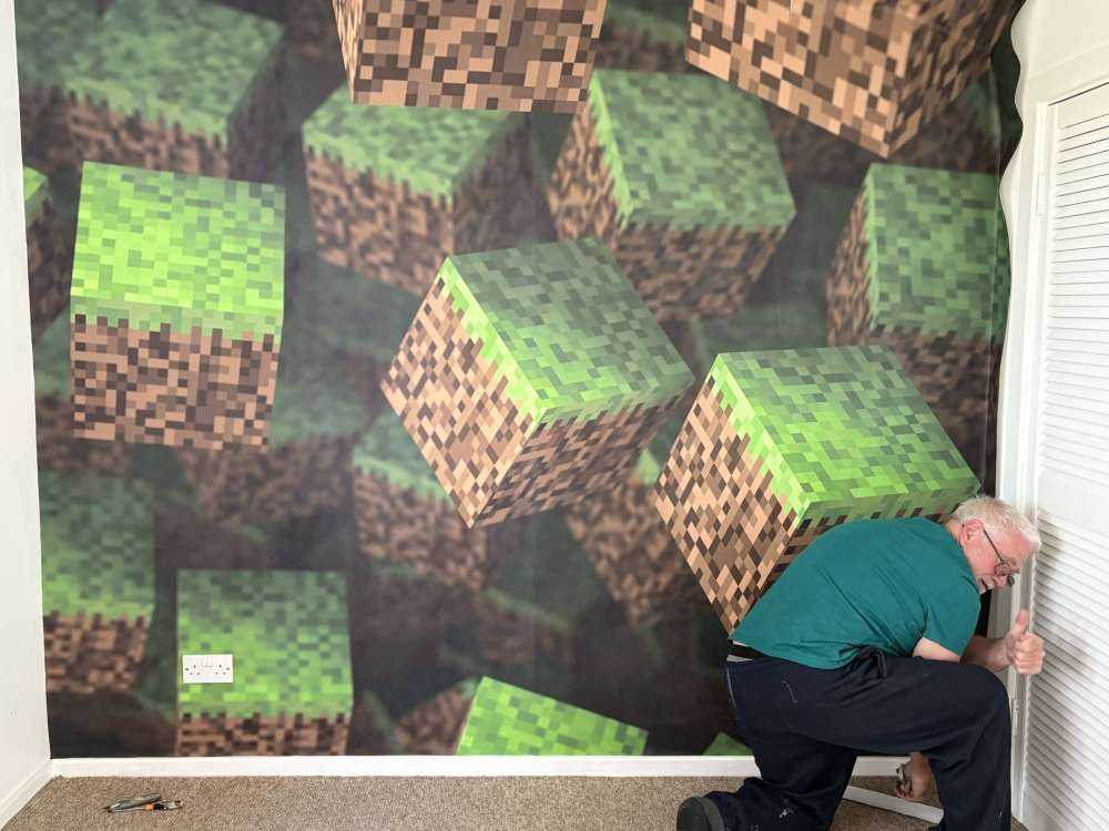 3D Minecraft gras blokken