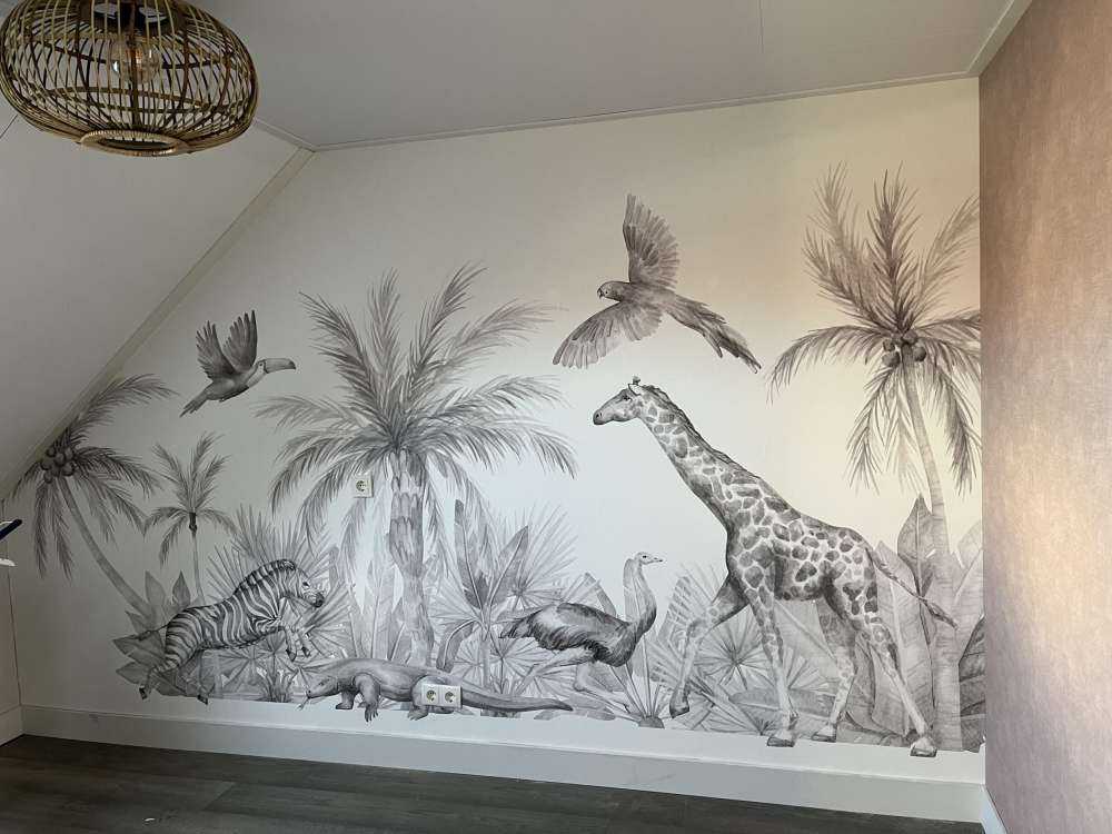 Vintage jungle dieren