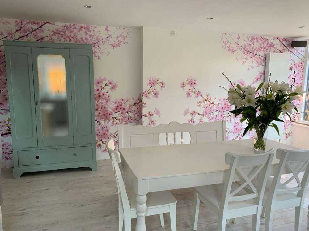 Roze bloesem takken