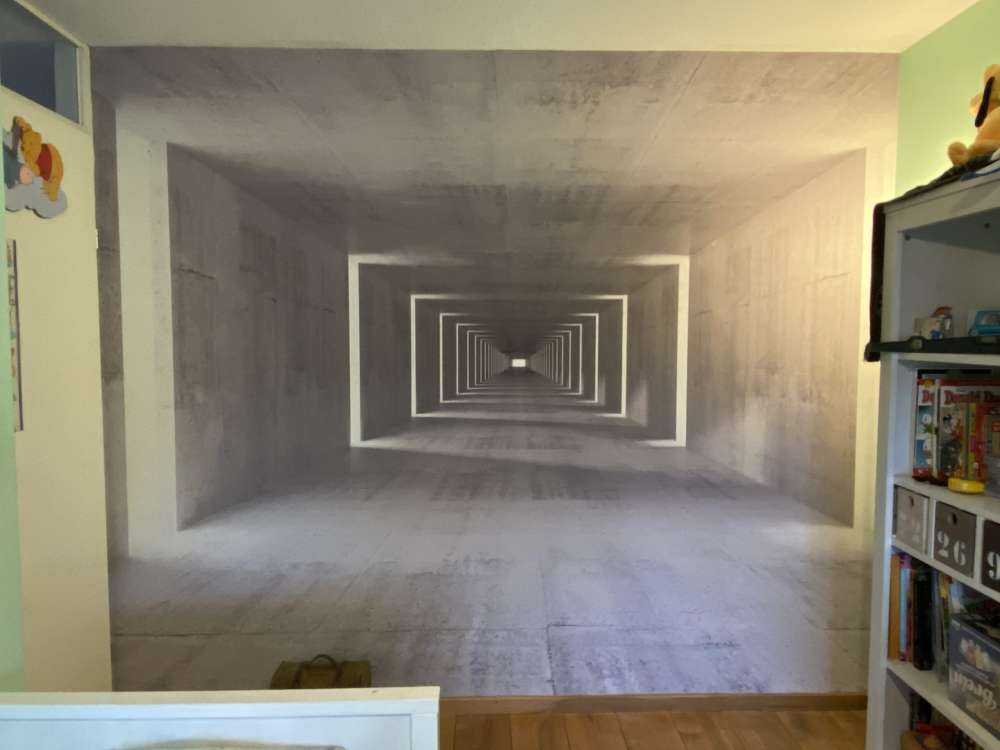 Betonnen tunnel
