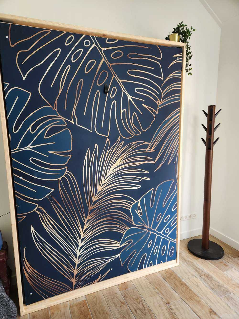 Groene bladeren met goud look