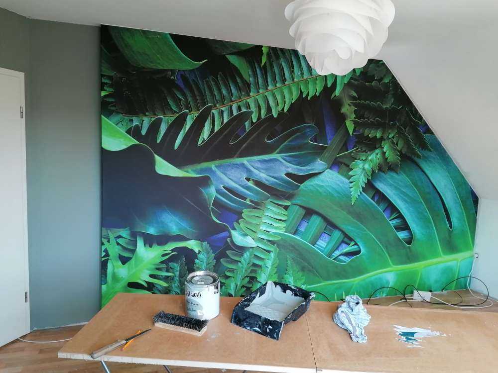 Groene jungle bladeren