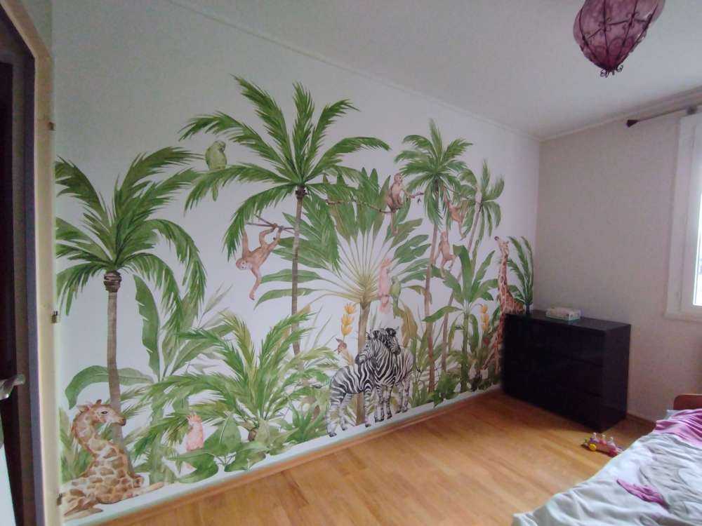 Waterverf jungle dieren