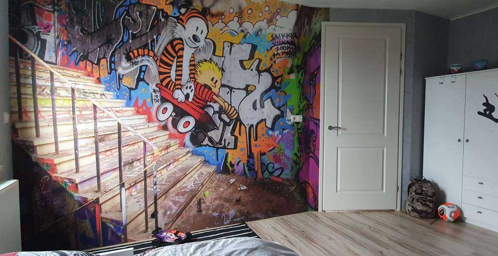 Graffiti met trap