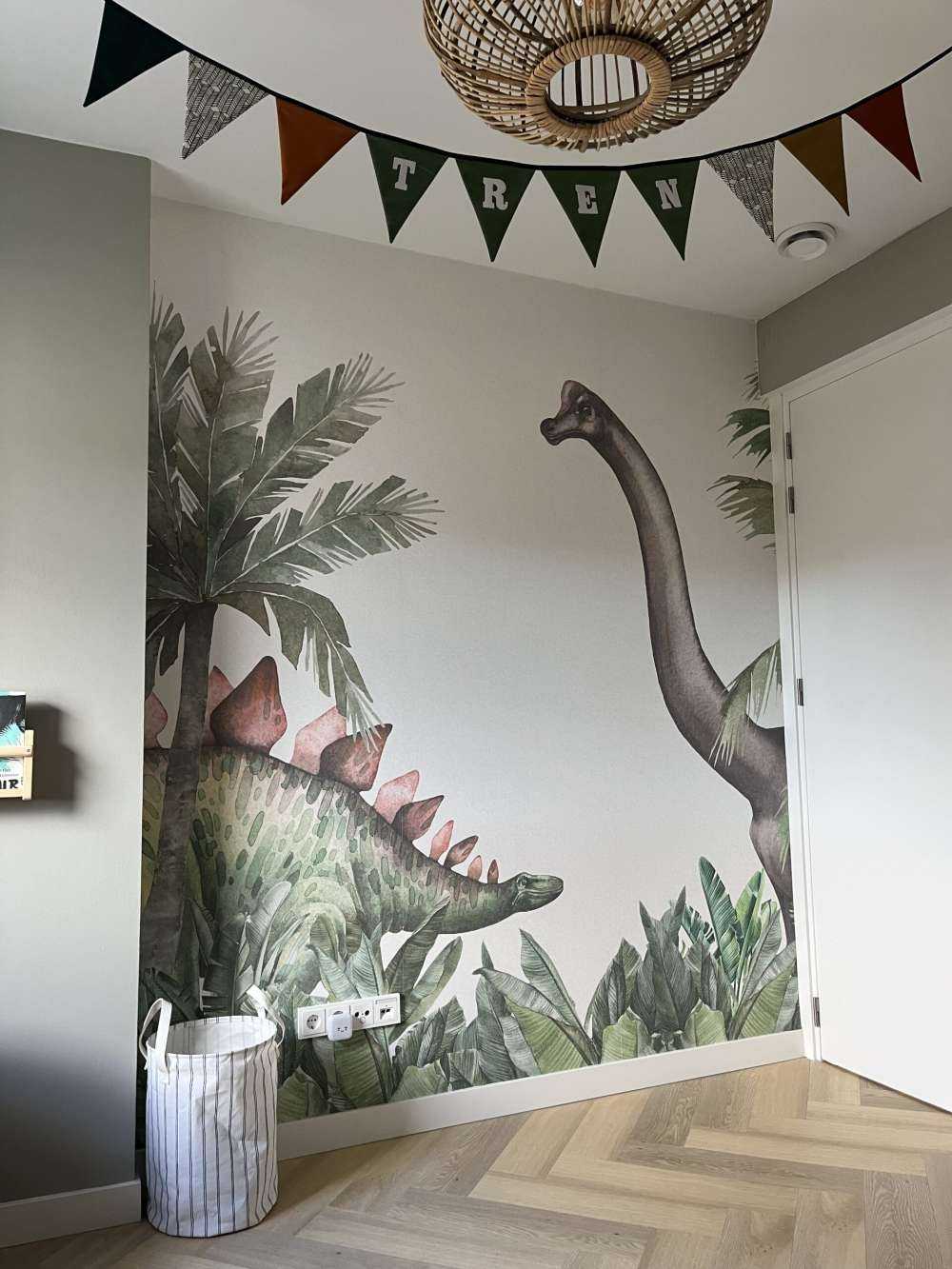 Dinosaurussen in de jungle