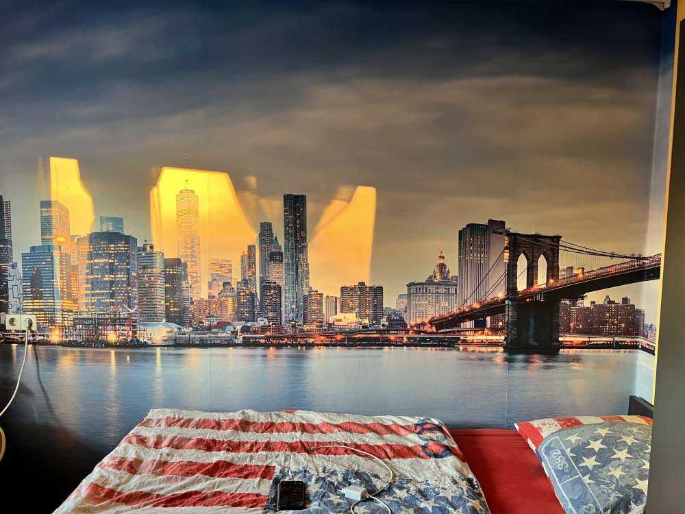 New York City zonsondergang