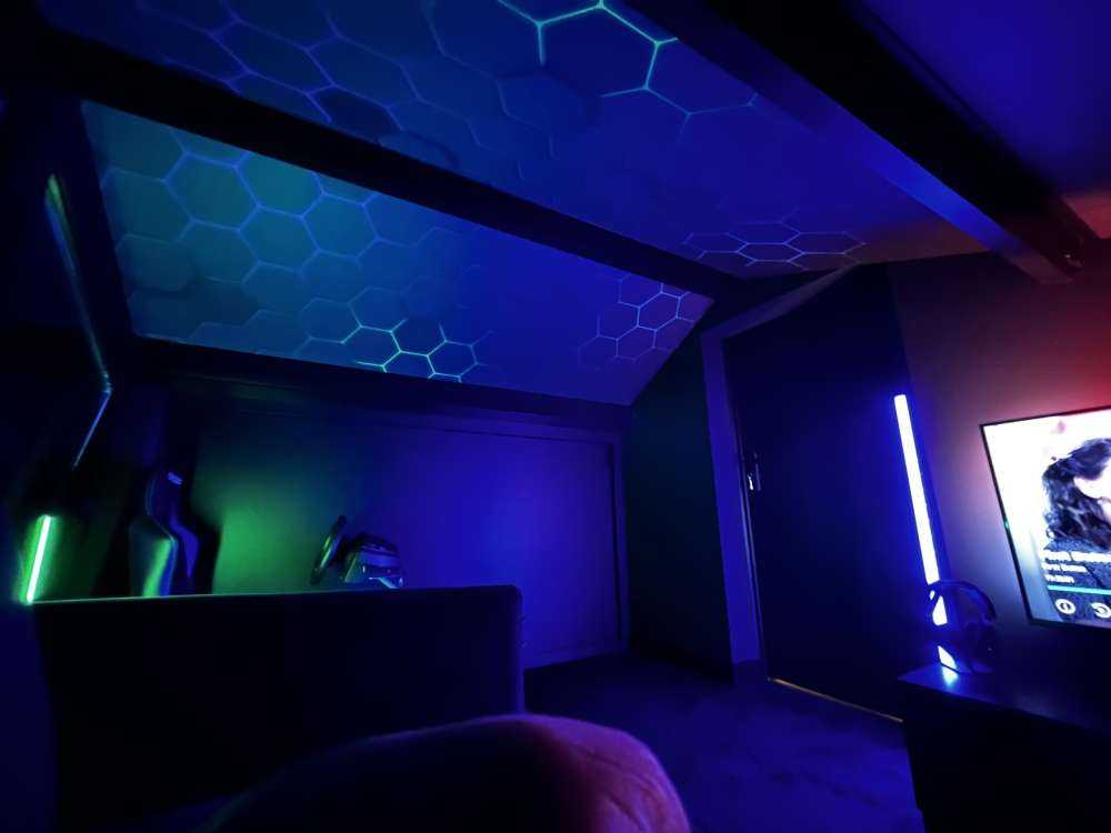 Lichtgevende hexagons