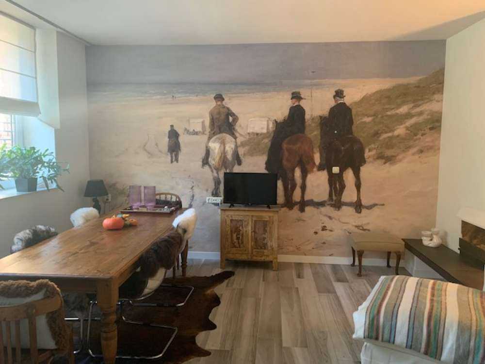 Morgenrit langs het strand