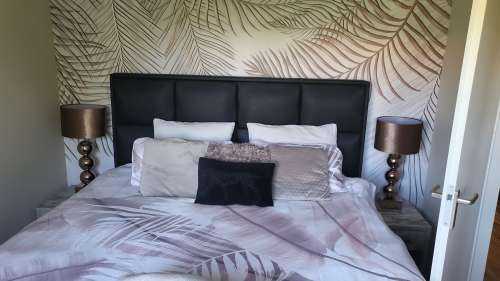 Beige gekleurde palmbladeren
