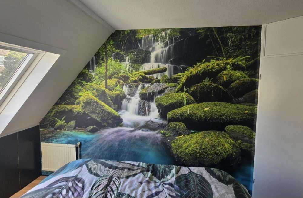 Waterval in een jungle