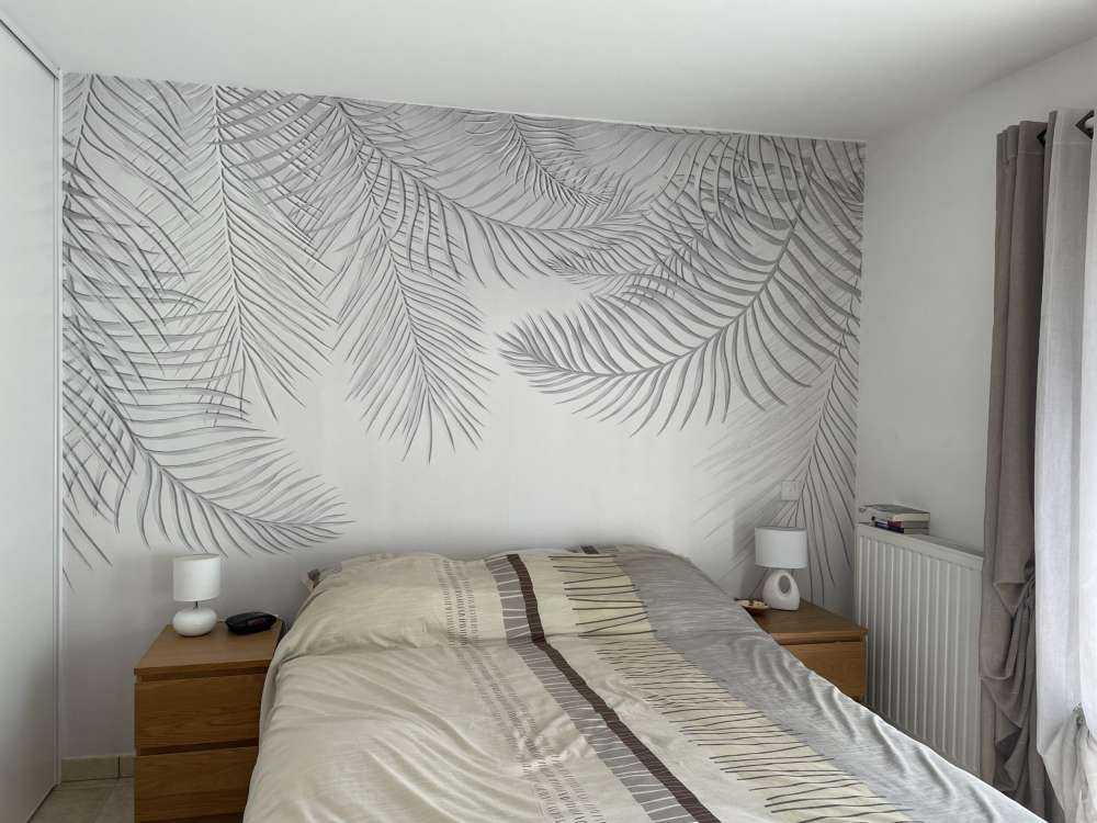 Beige gekleurde palmbladeren
