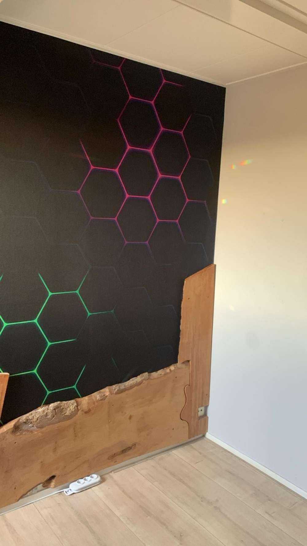 Lichtgevende hexagons