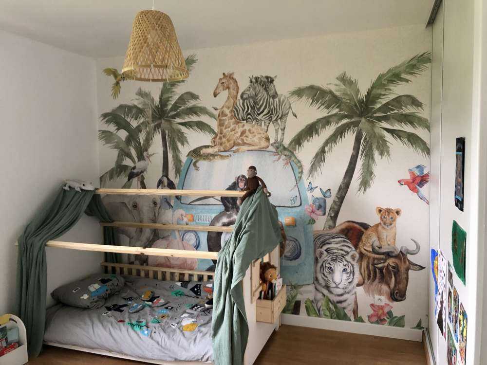 Vrolijke tropische dieren