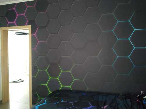 Lichtgevende hexagons