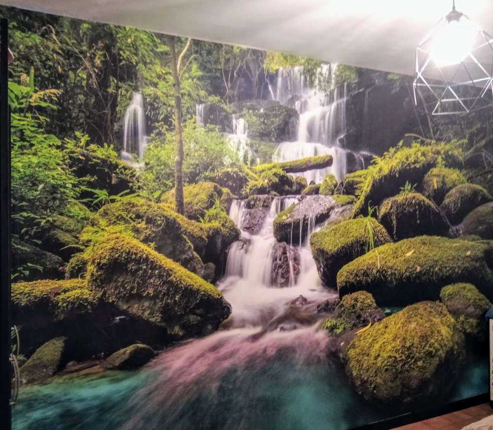 Waterval in een jungle