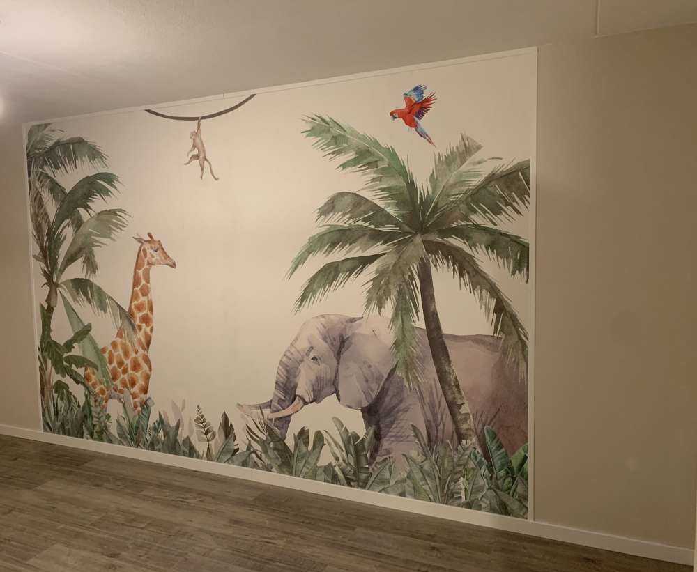 Kleurrijke jungle dieren