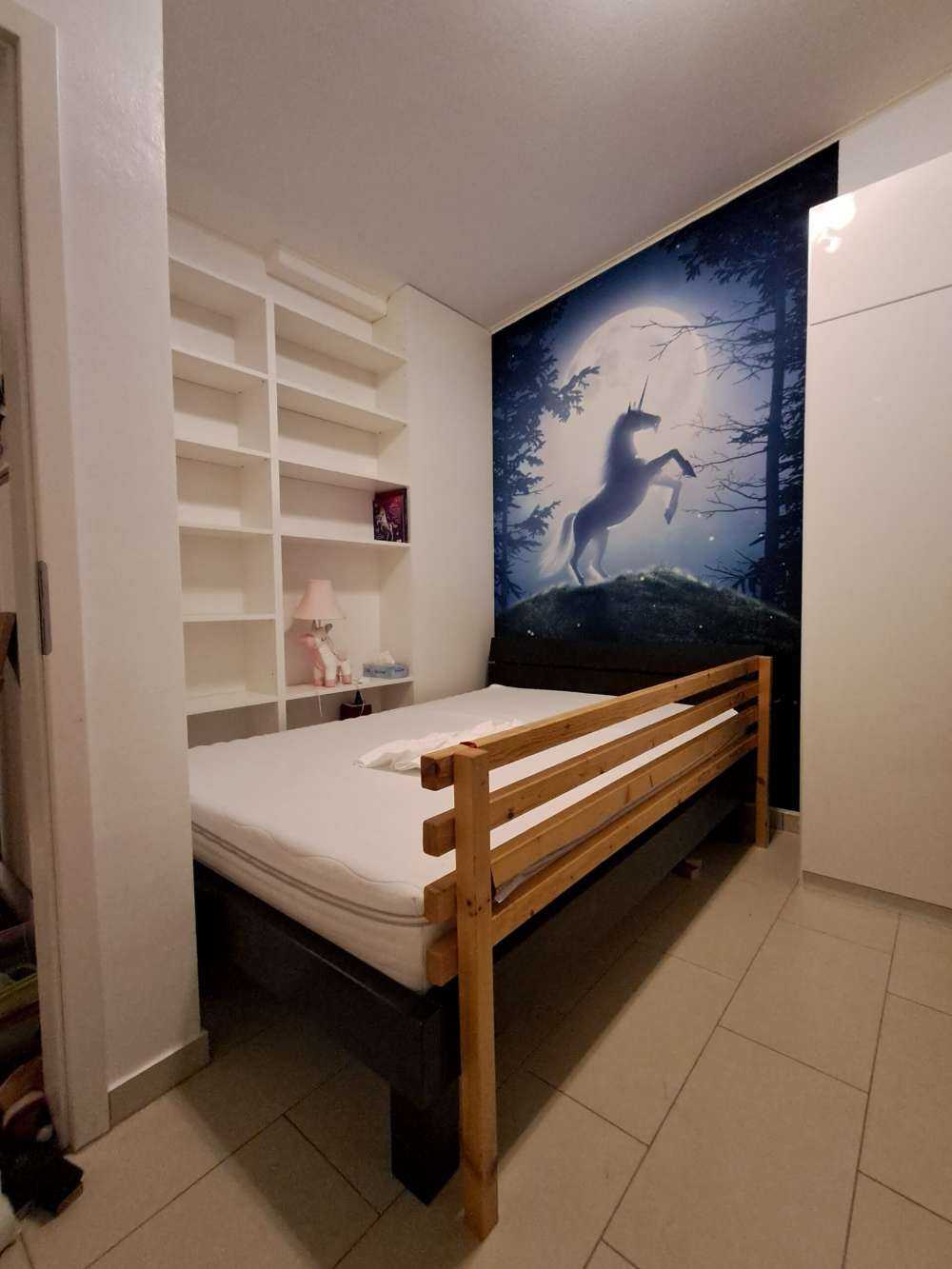 Unicorn bij volle maan