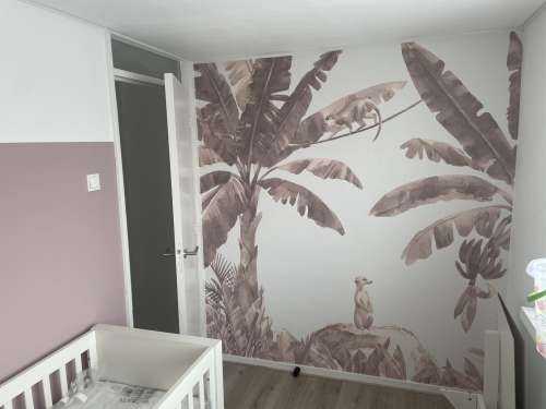 Kleine jungle dieren in taupe