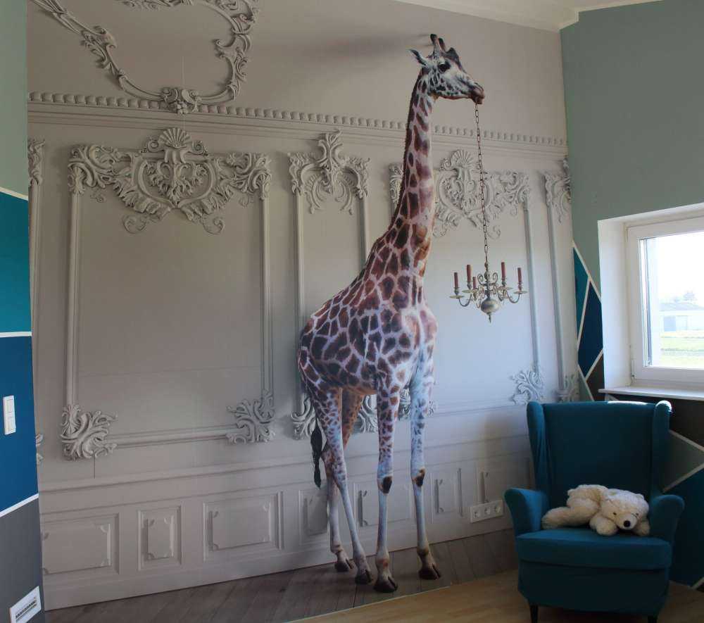 Giraffe met kandelaar