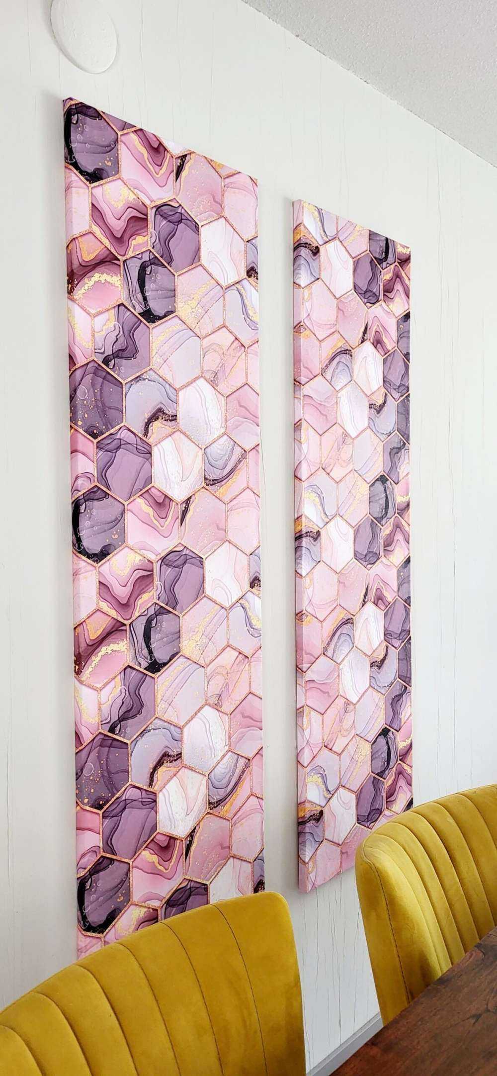 Kleurrijk honingraat