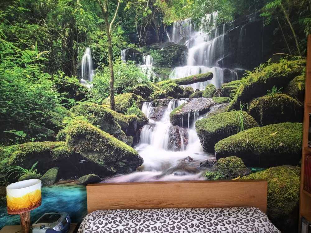 Waterval in een jungle