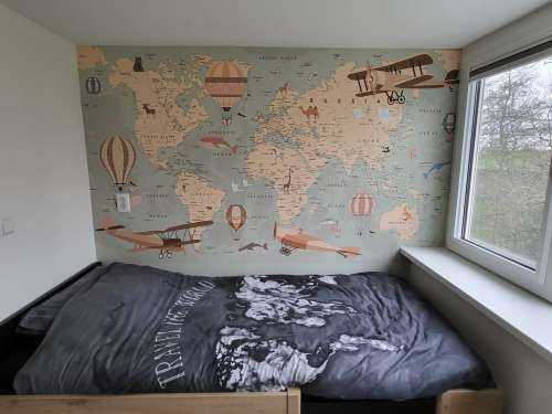 Beige wereldkaart