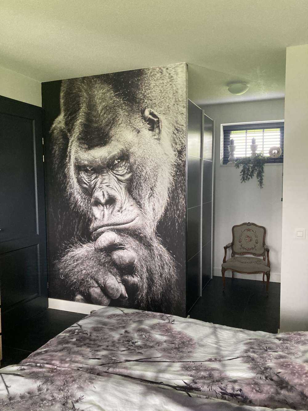 Close-up foto van een gorilla