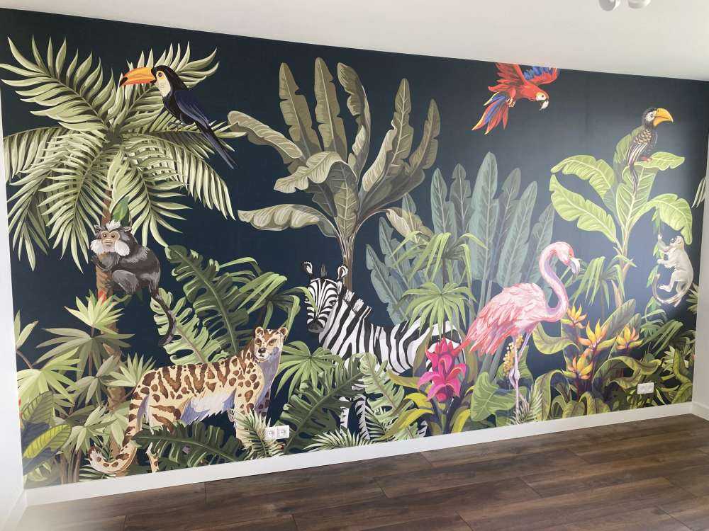 Gekleurde jungle dieren