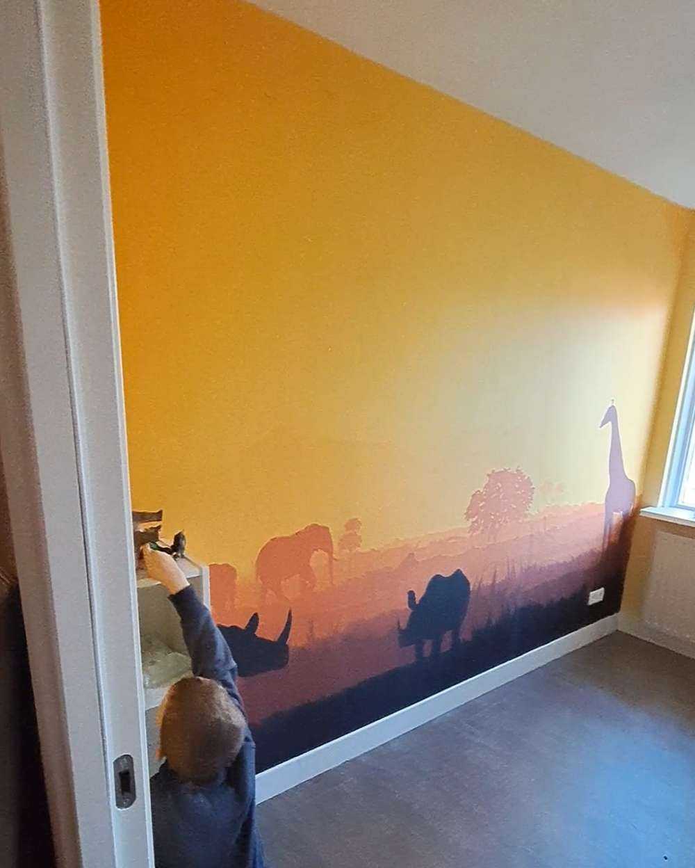 Wilde dieren op savanne