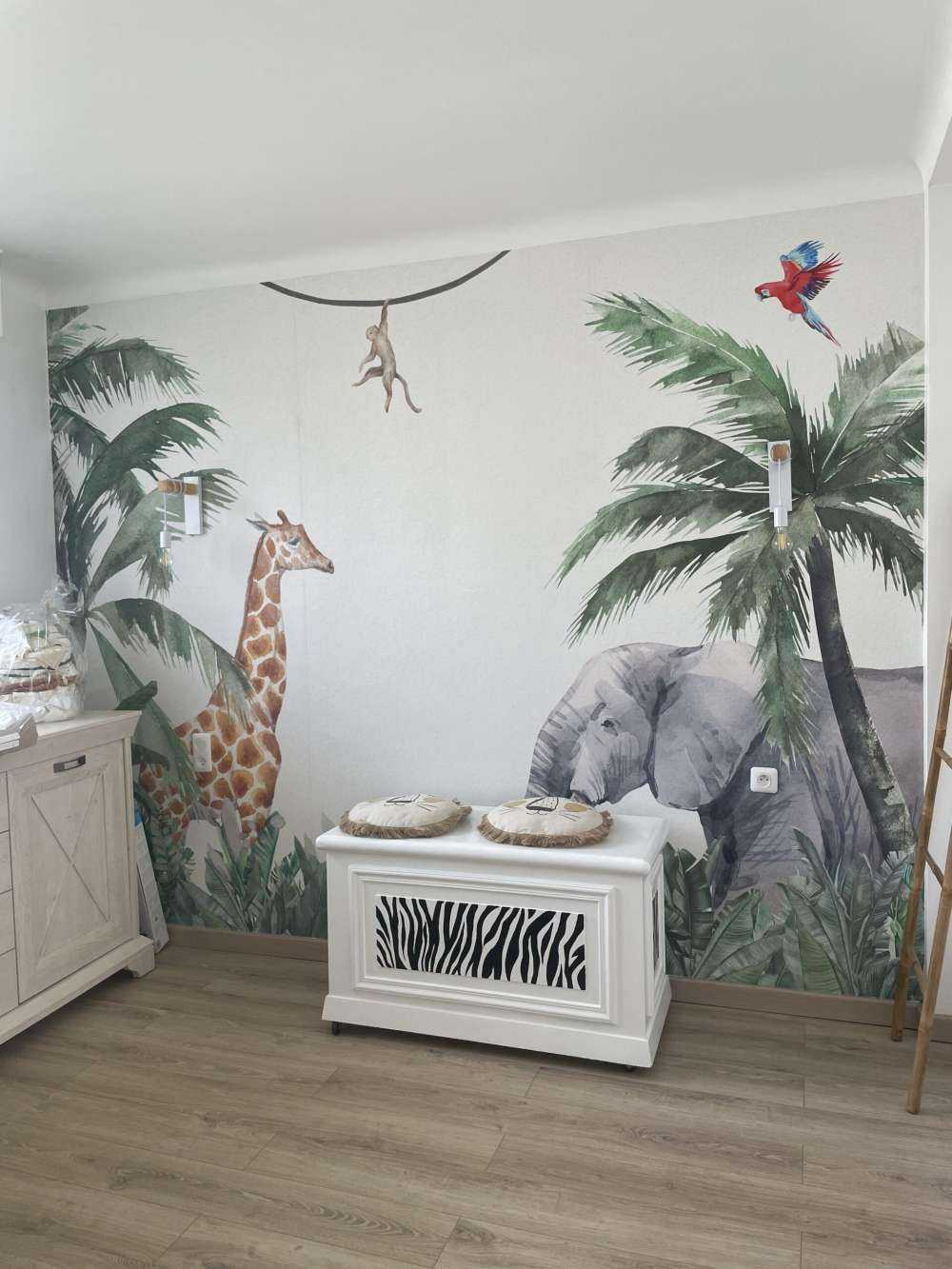 Kleurrijke jungle dieren