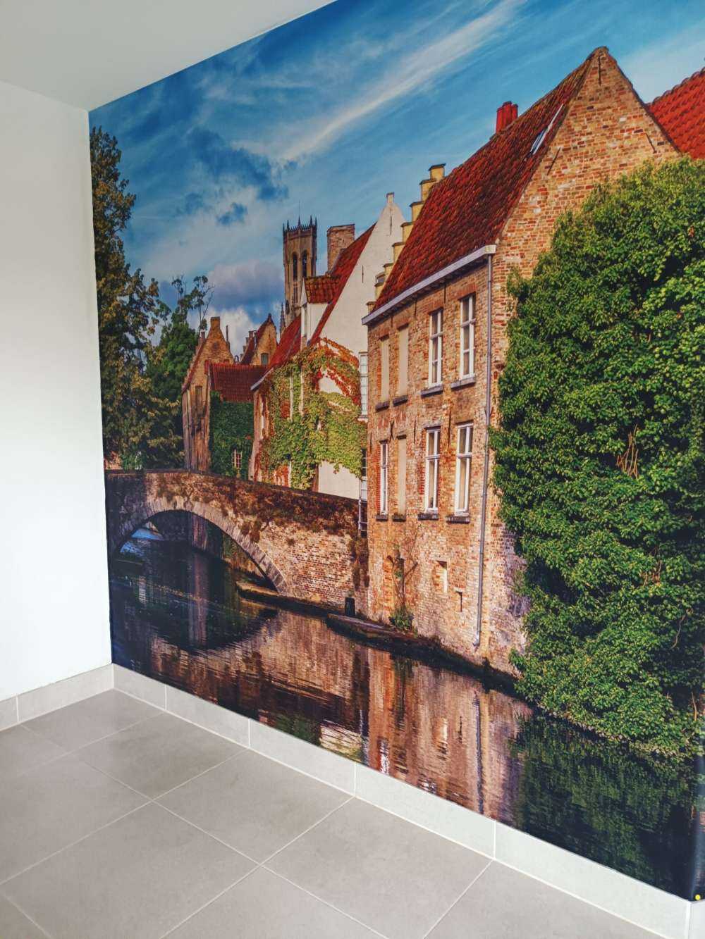 Historische bakstenen huizen Brugge