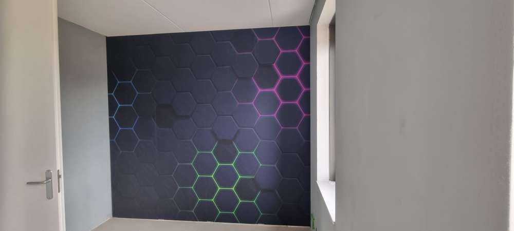 Lichtgevende hexagons