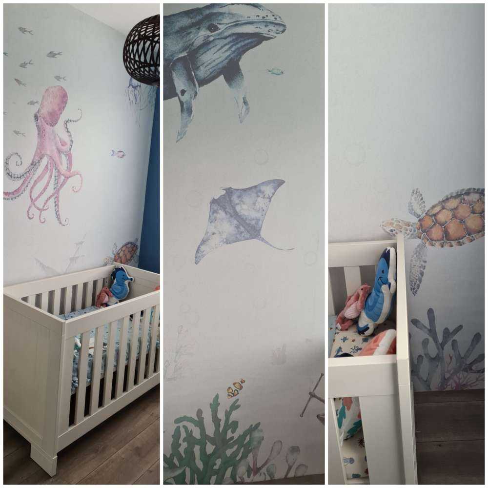 Onderwaterwereld van waterverf