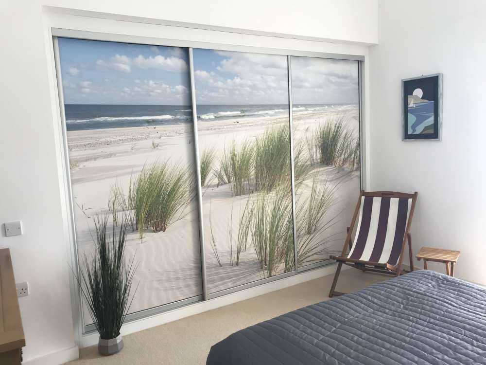 Strand met duinplanten