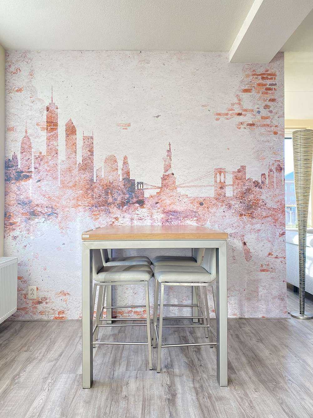 Waterverf skyline, New York