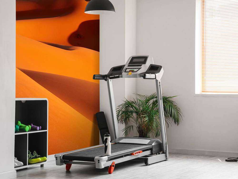 Woestijn tijdens de zonsondergang